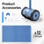 VINGLI Pool Vacuum Cleaner, Automatic Pool Sweeper for Ground&Inground Pools, Suction Side Wall-Climbing Sweeper with 39.6ft Tangle-Free Hose (Memory Blue&Gray)