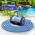 VINGLI Pool Vacuum Cleaner, Automatic Pool Sweeper for Ground&Inground Pools, Suction Side Wall-Climbing Sweeper with 39.6ft Tangle-Free Hose (Memory Blue&Gray)