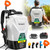 VAXMAY Backpack Sprayer 4.2 Gallon Battery Powered, 100 PSI Electric Garden Sprayer Works with Makita 18V Battery, Weed Lawn Yard Sprayer with 42" Telescopic Wand, 5 Nozzles, 2.5Ah Battery & Charger
