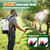 VAXMAY Backpack Sprayer 4.2 Gallon Battery Powered, 100 PSI Electric Garden Sprayer Works with Makita 18V Battery, Weed Lawn Yard Sprayer with 42" Telescopic Wand, 5 Nozzles, 2.5Ah Battery & Charger