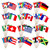 LoveVC 100 Countries International World Flags on Wooden Stick Small Mini Hand Held Flags for Sports Events,International Festival,5x8 Inch
