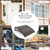 Goplus 46”x38” Window Door Awning, UPF 50+ Polycarbonate Awnings Exterior with Rain Snow Sunlight & UV Protection, Overhead Awning for Door Entrance, Patio & Porch