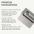 Made In Cookware - Stainless Steel Grill Press - Removable Leather Handle Cover - Crafted in Sweden