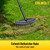 Colwelt Thatch Rake, Dethatcher Rake with Thin, Curved Spring Steel Tines, Dethatching Thatching Rake for Lawns with 61’’ Steel Handle, Lawn Tine Rakes for Pine Needles, Dead Grass, Garden Debris