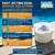 POOL SHARK 68% Calcium Hypochlorite Pool Shock | 50 lb Bucket Chlorine Granules | Pool Shock Treatment for Swimming Pools | Inground & Above Ground Pool Cleaning, Fast-Acting Chlorine Shock