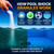POOL SHARK 68% Calcium Hypochlorite Pool Shock | 50 lb Bucket Chlorine Granules | Pool Shock Treatment for Swimming Pools | Inground & Above Ground Pool Cleaning, Fast-Acting Chlorine Shock