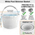 2 Pack 8" Skimmer Basket Stainless Steel Handle Rubber Grip Built in Weight