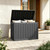 Fancyango 50 Gallon Waterproof Deck Box, Resin Outdoor Storage Box, Black