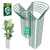LKSSZS 12 Pack 24 inch Plant Support Stakes, Half-Round Metal Garden Flower Stakes, Large Peony Support Ring and Cage for Indoor and Outdoor Plants, Hydrangea, Tomato, Rose, Monstera with Plant Ties