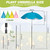 4 Pack Plant Umbrellas for Outdoor Plants,30" Larger Garden Umbrella Sun Shade for Garden Beds Potted Plants-Upgraded 43.3" Higher Adjustable Angle Plant Shade Cover Umbrellas for Plant Flower