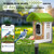 NEEZUKAR Smart Bird Feeder with Camera Solar Powered, AI Species Identification, 2K HD Video, Instant Arrival Alerts, Weatherproof Design for Outdoor, Best Gift for Bird Lovers(Green)