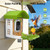 NEEZUKAR Smart Bird Feeder with Camera Solar Powered, AI Species Identification, 2K HD Video, Instant Arrival Alerts, Weatherproof Design for Outdoor, Best Gift for Bird Lovers(Green)