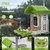 NEEZUKAR Smart Bird Feeder with Camera Solar Powered, AI Species Identification, 2K HD Video, Instant Arrival Alerts, Weatherproof Design for Outdoor, Best Gift for Bird Lovers(Green)