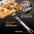 Stainless Steel Large Grill Basket with Removable Handle – 12.25 x 9.5 x 1.5 Inch BBQ Vegetable Basket with Easy Open Lid, Silicone Basting Brush & Scrub Sponge – Outdoor Cooking & Camping Accessory