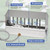 Automatic Chicken Waterer Stainless Steel Large Metal Chicken Waterer System Poultry Waterer Dispenser with Float Valve Kit Hose Accessories for Pigeon, Duck, Goose