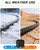 Doorich Garden Hose, 100ft Flat Ultra Lightweight Flexible Water Hose Black