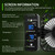 DAOTAILI 2-Pack 4” Grow Tent Fan With Temperature And Humidity Meter,Automatic Humidity Control,Oscillating Fan For Hydroponic Ventilation Circulation With Clips,Adjustable Speed Quiet Greenhouse