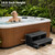 Hot Tub Steps 3-Leg Support, UV Resistant Spa Stairs with Snap Assembly