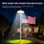 Flag Pole Light Solar Powered,360 LED Solar Flagpole Light for 15-25ft Pole