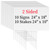 Newflager 10 Pack 18 x 24 Inches Large White Corrugated Plastic Yard Sign with Metal Stakes for Birthday, Real Estate Garage Sale Signs, Rent, Guidepost Decorations