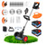 Cordless Weed Wacker 24V, 2 x 4.0Ah Battery Powered Weed Eater with Wheel