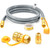 GasSaf 6 FT 1/2" ID Natural Gas Grill Hose with Quick Connect Fitting