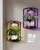 Aisdan Wall Plant Holder, Wall Planters for Indoor Plants with Wireless Remote Lights, Frame Plant Wall Shelves Wall Mounted Plant Holder for Living Room, 2 Pack