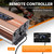 EFFORTWAY 2000W Pure Sine Wave Inverter, 4000W Peak, 12V DC to 120V AC Power Inverter, LCD Display, Wired Remote Control, 3 AC Outlets, USB-C & USB-A Fast Charging for RV, Truck, Solar