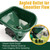 Hand Crank Grass Seed Spreader, 3L Spreader Holds up to 1,500 sq. ft.