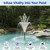 Devopet Pond Fountain Pump Kit, 600GPH Submersible Water Pump with Remote Control LED Lights, 3 Spray Patterns, Adjustable Flow, Quiet Operation, for Pond, Garden, Backyard Water Feature