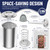 Tuauoe Deli Meat Press Stainless Steel, Lunch Meat Maker