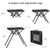 Anbte 2ft Folding Grill Table, Supports 180Lbs, 2 Heights 27.5" for Camping