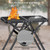 Anbte 2ft Folding Grill Table, Supports 180Lbs, 2 Heights 27.5" for Camping