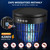Jinyeda Solar Bug Zapper Outdoor, Mosquito Zapper with Flame & RGB Lights