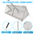 Sand flea rake - 304 Stainless Steel Pro 15.8 Inches Wide Basket Sand Sifter , Curved Handle Design Collapsible Sand Fleas Catcher for Travelling