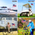 FLAGMESAGE Boat Flag Pole Kit, 12 x 18 American Flag with Holder