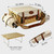 Multifunctional Wicker Picnic Basket Set for 2 Adults with Blankets & Table