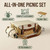 Multifunctional Wicker Picnic Basket Set for 2 Adults with Blankets & Table