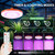 Solar Grow Light Outdoor Indoor Run Day/Night, Full Spectrum with Timer