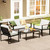 MRGSDL 8Pcs Patio Cushion Covers, Outdoor Stretch Cushion Covers, Washable