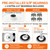 LotFancy 4.80/4.00-8 Tire and Wheel, 2 Pack 16 Inch Pneumatic Wheelbarrow Replacement Wheels, 5/8" Bearings, Adjustable 3" to 7" Centered Hub, for Wheelbarrows, Garden Carts, Yard Wagons