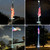Solar Flag Pole Light, 4640 Lumens Flag Pole Light Solar Powered, 12000 mAh 32 LED Flagpole Light, Lasting Up to 15 Hrs, IP65 Waterproof, Fits Outdoor 2-6” Dia 15-40 Ft Flag Poles