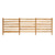 VEVOR Wood Privacy Fence, 36" W x 36" L, 3 Panel Slatted Air Conditioner Fence Screen, Pool Equipment Enclosure with Metal Stakes, Easy DIY Installation, Outdoor Trash Can Hider for Garden Decoration