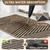 QiCaiJia Front Door Mat Indoor Outside Entrance Non-Slip Mats Brown 24"x35"