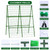 2PCS 33"x47" A-Frame Cucumber Trellis, Metal Plant Support with Net