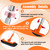 LAANPOLE Pool Brush with Pole, 16FT Heavy Duty Telescopic Pool Pole with 18" Pool Brush, Swimming Pool Scrubber Brush Head for Cleaning Walls, Tiles & Floors