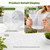 VIGORTIES 15 Pack 4/5/6/8/10" Clear Nursery Pots with Drainage & 15 Tags