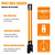 VNIMTI Post Hole Digger Tool, Heavy Duty Post Hole Digger with Fiberglass Handle, 58 Inches
