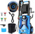 5000 PSI Adjustable Electric Pressure Washer, 2026 New Power Washer Pressure Adjustable (2500PSI-5000PSI) with 23ft Hose, 4 Nozzle and Detergent Tank for Cars, GFCI Protection, Upgraded Blue