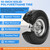 RRQ 4.10/3.50-4 Flat Free Tire and Wheel, 10" Heavy Duty Solid Tire, 2 Pack